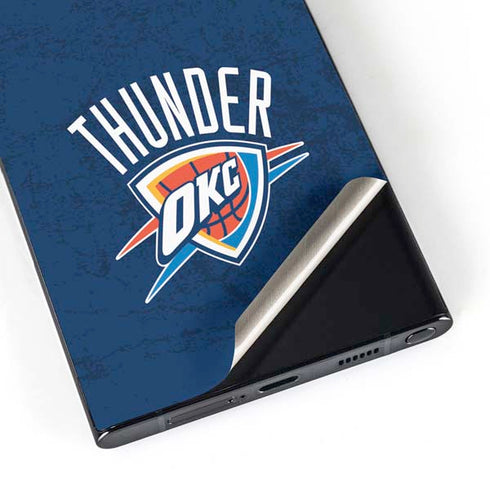 NBA OKC Thunder Distressed Galaxy S25 Ultra Skin